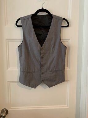 Classic Men's Gray suit Dress Vest
